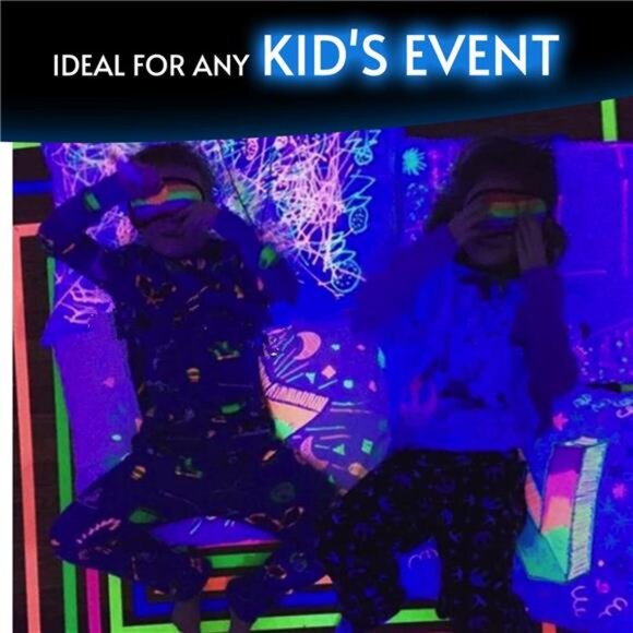 Blacklight Reactive Glow Tape | Premium UV Fluorescent Neon Party Gift for Event - Picture 6 of 7